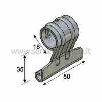 Connecting hook for tubular rolling shutters