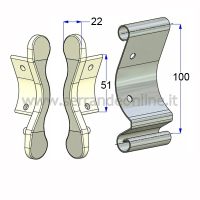Pair of nylon sliding block